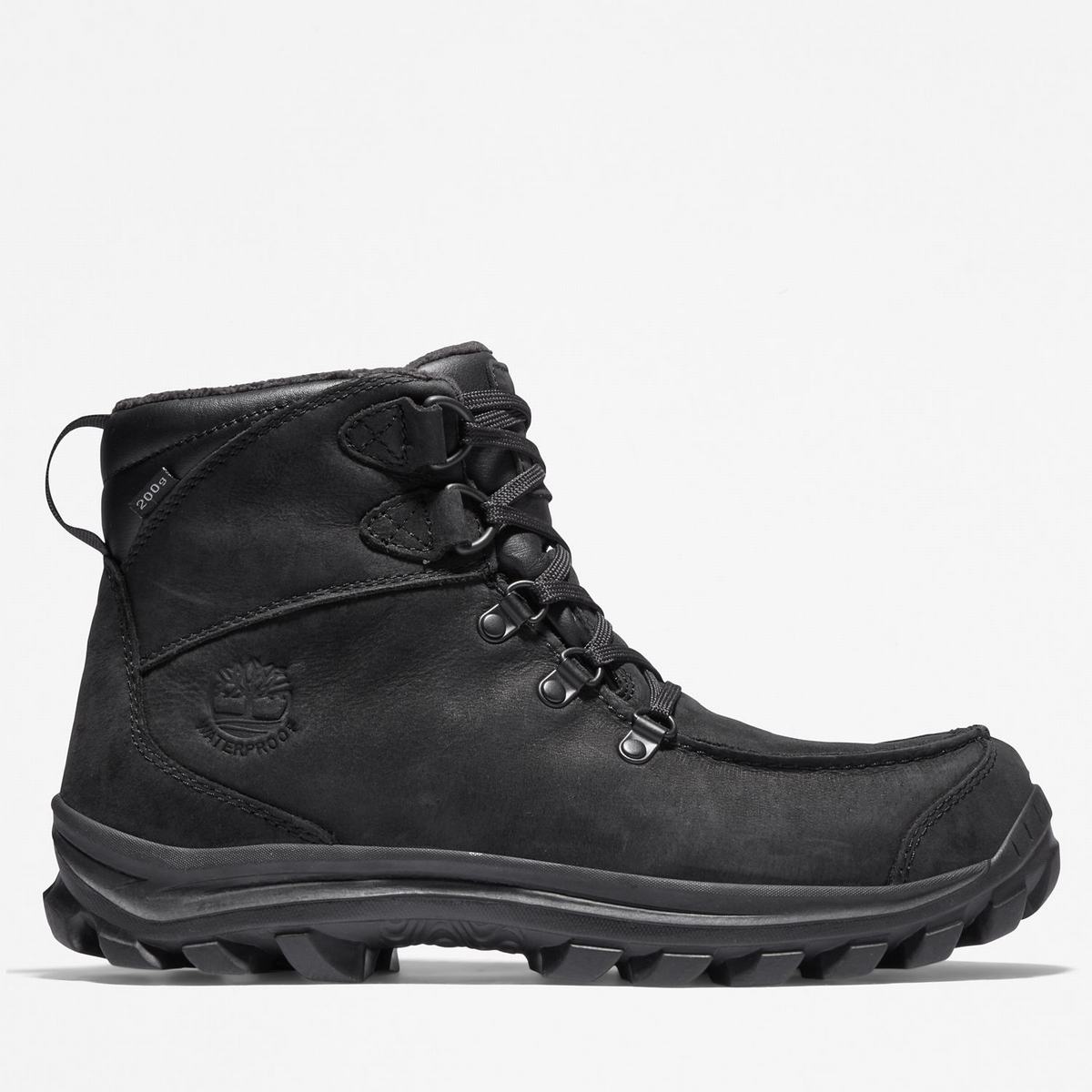 Timberland Vandtætte~Vandre Boots Vandrestøvler Herre Sort | XZDK40579