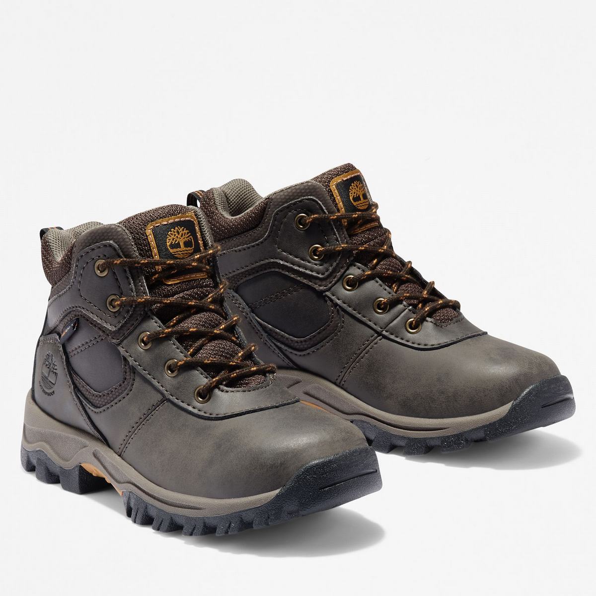 Timberland Vandtætte~Vandre Boots Vandrestøvler Børn Mørkebrune | YWQF05921