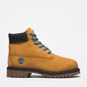 Timberland 6-Inch Boots~Vandtætte Vandtætte Støvler Børn Brune Blå | DYTN43976