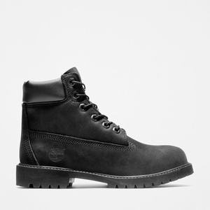 Timberland 6-Inch Boots~Vandtætte Vandtætte Støvler Børn Sort | HOUI62498