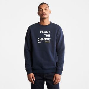 Timberland Sweatshirts Herre Mørkeblå | IDPH84106