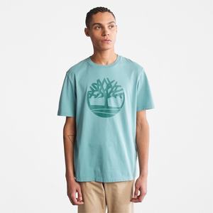 Timberland T Shirts Herre Blå | HNRP29043