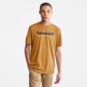 Timberland T Shirts Herre Brune | HRAD09861