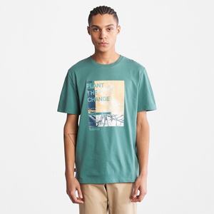 Timberland T Shirts Herre Dyb Grøn | NSJC49371