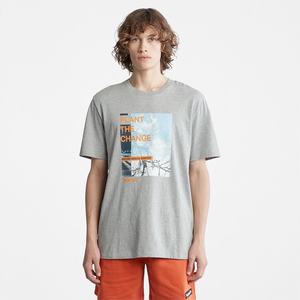 Timberland T Shirts Herre Grå | DCQG47291