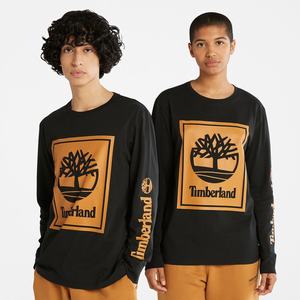 Timberland T Shirts Herre Sort Brune | KXCJ91430