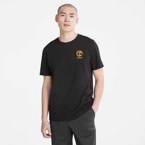 Timberland T Shirts Herre Sort | GROU20856